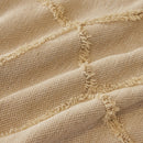 Soft Chenille Sofa Throw Cover, Raised Geometric Texture Furniture Protector Blanket