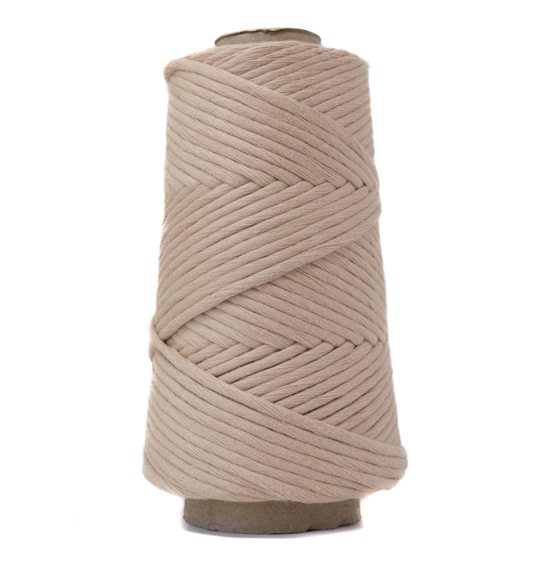 COMBED COTTON CONE 4 MM - TAN COLOR