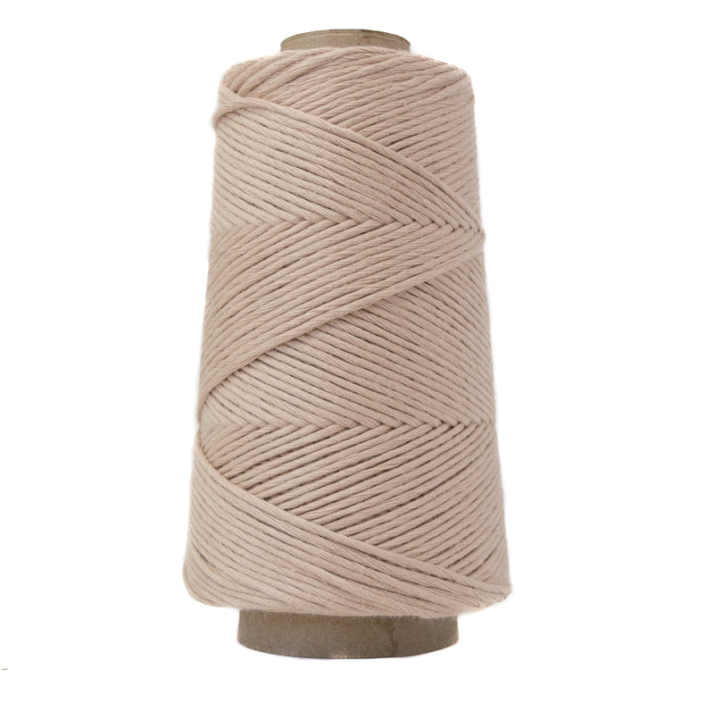 COMBED COTTON CONE 2 MM - TAN COLOR