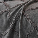 Soft Chenille Sofa Throw Cover, Raised Geometric Texture Furniture Protector Blanket