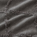 Soft Chenille Sofa Throw Cover, Raised Geometric Texture Furniture Protector Blanket