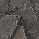 Soft Chenille Sofa Throw Cover, Raised Geometric Texture Furniture Protector Blanket