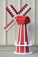 30" Octagon Poly Dutch Windmill (Red/white trim)