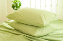 Crinkle Percale Organic Cotton Duvet Cover Set + Shams (Final Sale)