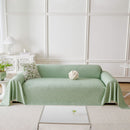 Embossed Leaf Pattern Sofa Cover Blanket for Couch, Soft Cooling Textured Couch Cover