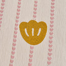 Cute Dotted Stripe Couch Protector, Non-Slip Washable Sofa Cover with Ruffled Skirt