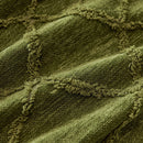 Soft Chenille Sofa Throw Cover, Raised Geometric Texture Furniture Protector Blanket