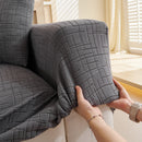 Embossed Lines Couch Covers Stretchable Non-Slip & Washable Sofa Slipcovers by Slipcover KAS™