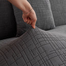 Embossed Lines Couch Covers Stretchable Non-Slip & Washable Sofa Slipcovers by Slipcover KAS™