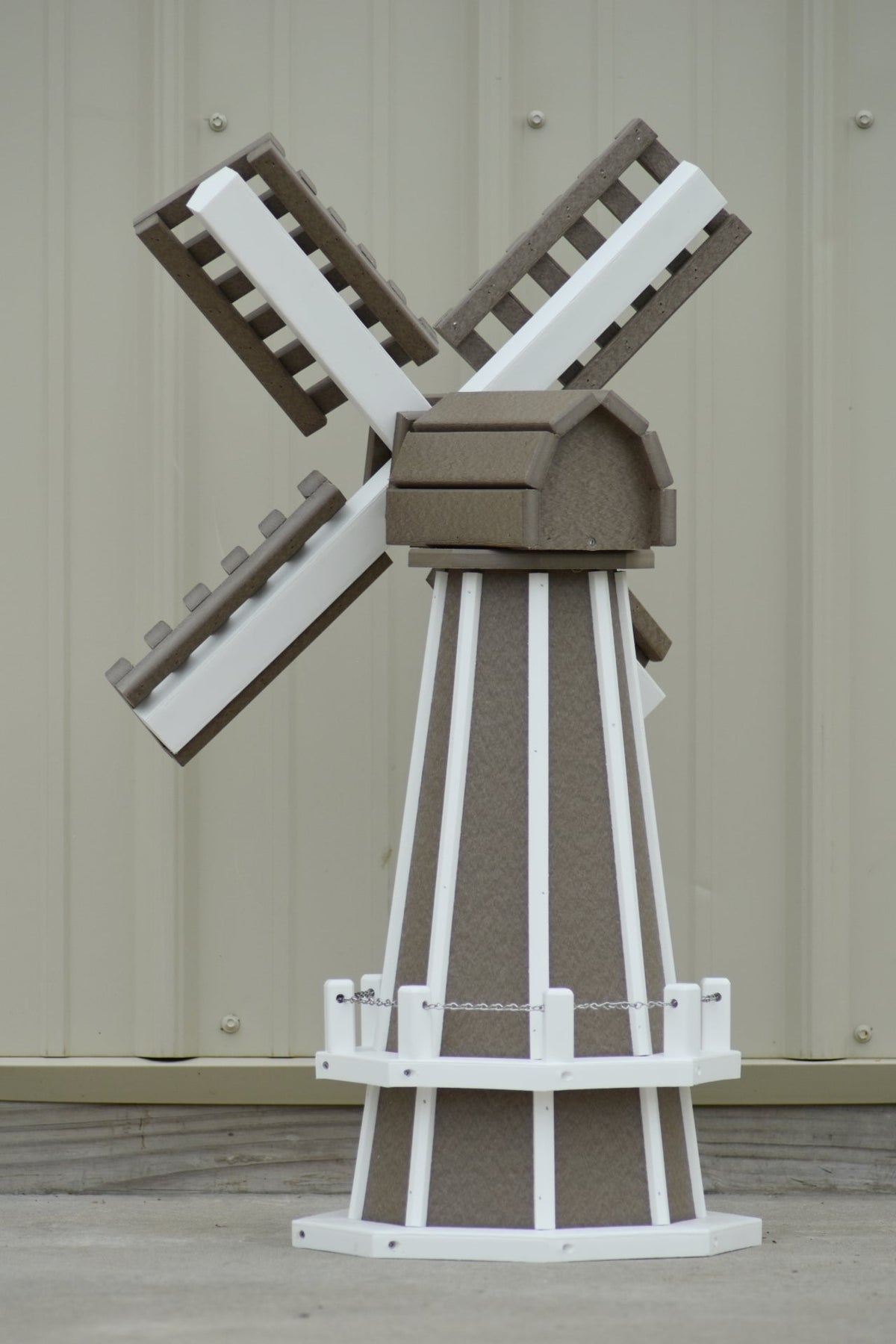 30" Octagon Poly Dutch Windmill (Clay/white trim), photo 2 of 2