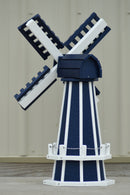 30" Octagon Poly Dutch Windmill (Patriot Blue with White Trim)