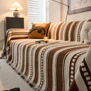 Bohemian Striped Sofa Cover, Decor Woven Throw for Couch, Loveseat, or Sectional
