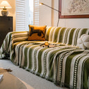 Bohemian Striped Sofa Cover, Decor Woven Throw for Couch, Loveseat, or Sectional