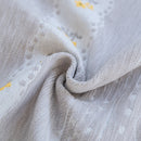 Daisy Striped Sofa Cover with Sheer Ruffle Skirt, Floral Soft Slipcover Blanket