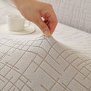Embossed Lines Couch Covers Stretchable Non-Slip & Washable Sofa Slipcovers by Slipcover KAS™