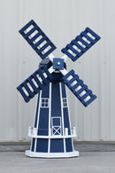 46" Octagon Poly Dutch Windmill, Patriot Blue/white trim by NMW Crafts