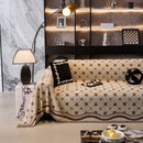 Chenille Jacquard Sofa Throw Cover Blanket, Luxury Thick Woven Couch Cover for Sofa