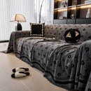 Chenille Jacquard Sofa Throw Cover Blanket, Luxury Thick Woven Couch Cover for Sofa