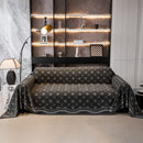 Chenille Jacquard Sofa Throw Cover Blanket, Luxury Thick Woven Couch Cover for Sofa