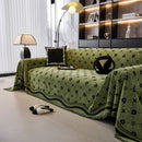 Chenille Jacquard Sofa Throw Cover Blanket, Luxury Thick Woven Couch Cover for Sofa