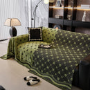 Chenille Jacquard Sofa Throw Cover Blanket, Luxury Thick Woven Couch Cover for Sofa