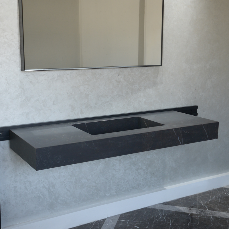 Engineered Porcelain Sink Dekton Kelya Handcrafted Modern Kitchen and Bath Design, photo 2 of 17