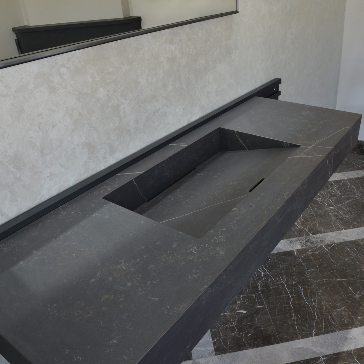 Engineered Porcelain Sink Dekton Kelya Handcrafted Modern Kitchen and Bath Design, photo 7 of 17