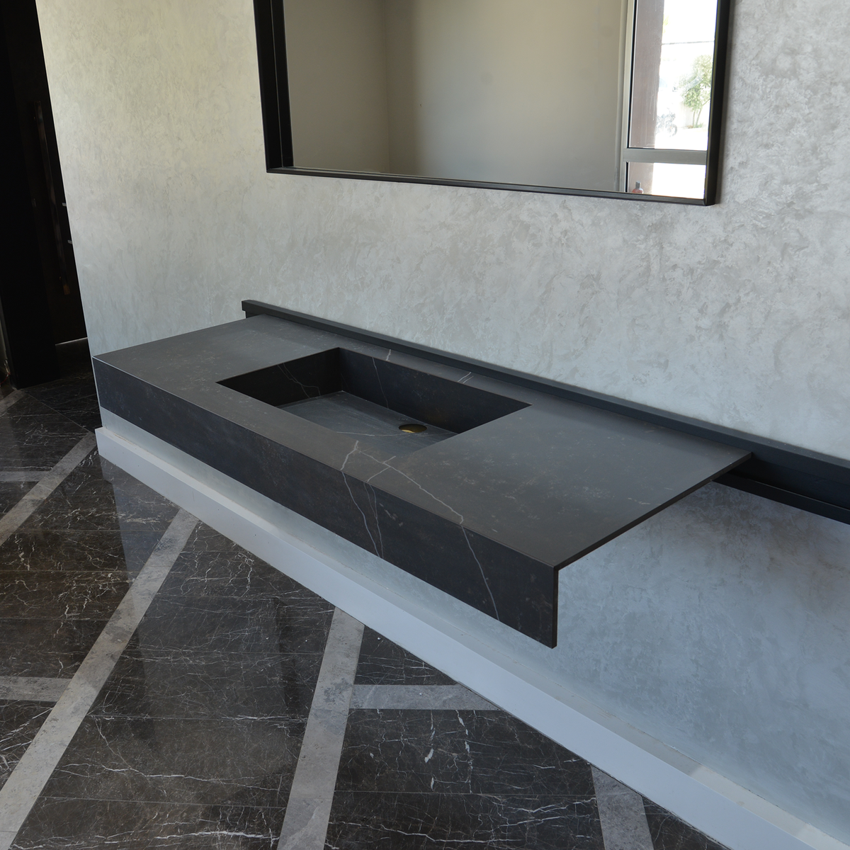 Engineered Porcelain Sink Dekton Kelya Handcrafted Modern Kitchen and Bath Design, photo 3 of 17