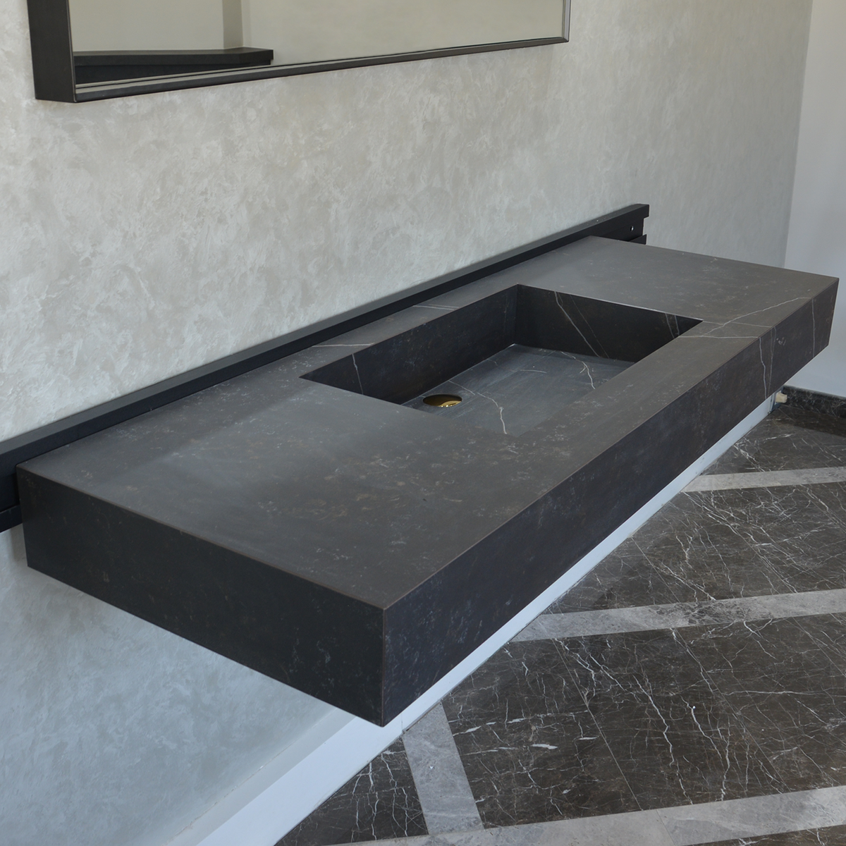 Engineered Porcelain Sink Dekton Kelya Handcrafted Modern Kitchen and Bath Design, photo 10 of 17