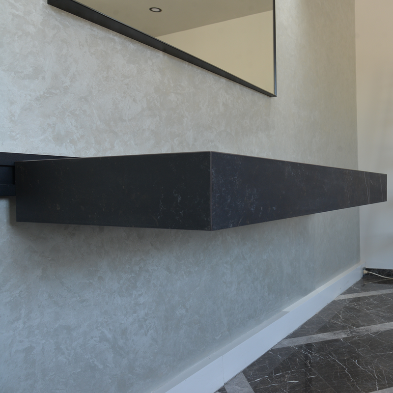 Engineered Porcelain Sink Dekton Kelya Handcrafted Modern Kitchen and Bath Design, photo 8 of 17