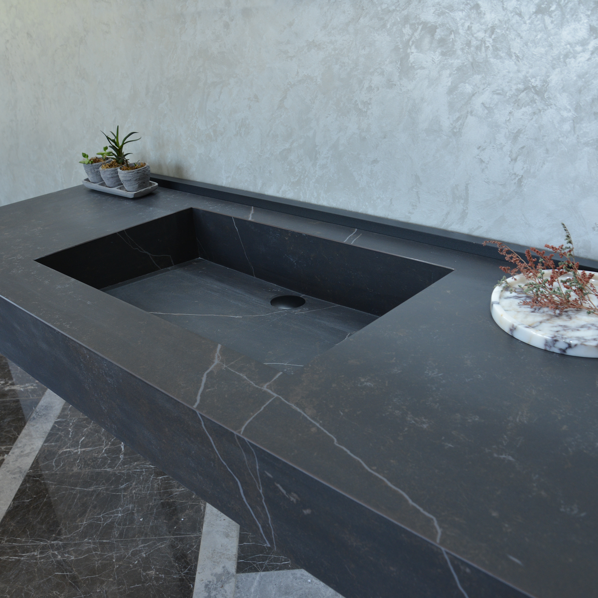 Engineered Porcelain Sink Dekton Kelya Handcrafted Modern Kitchen and Bath Design, photo 16 of 17