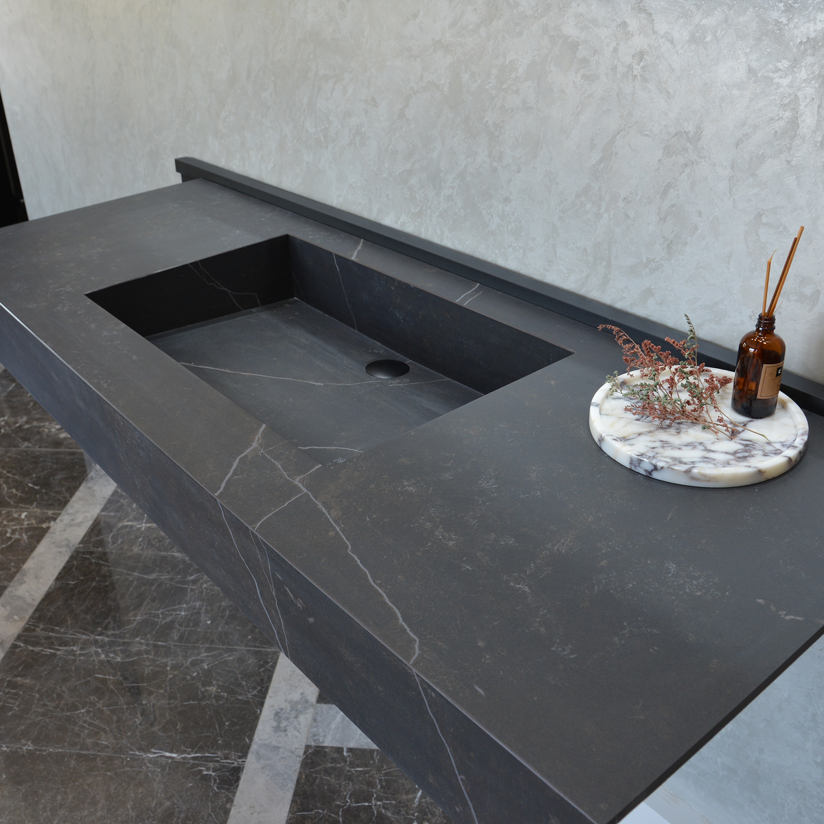 Engineered Porcelain Sink Dekton Kelya Handcrafted Modern Kitchen and Bath Design, photo 15 of 17