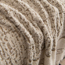 Textured Woven Furniture Protector for Couch, Rustic Farmhouse Sofa Throw Blanket