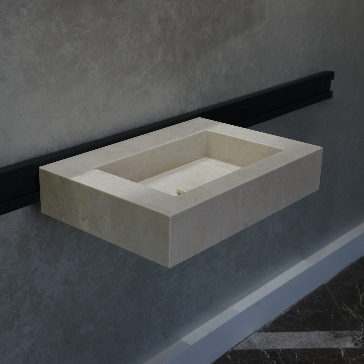 Light Pearl Marble Sink - Handcrafted Premium Artisan Finish, photo 5 of 11
