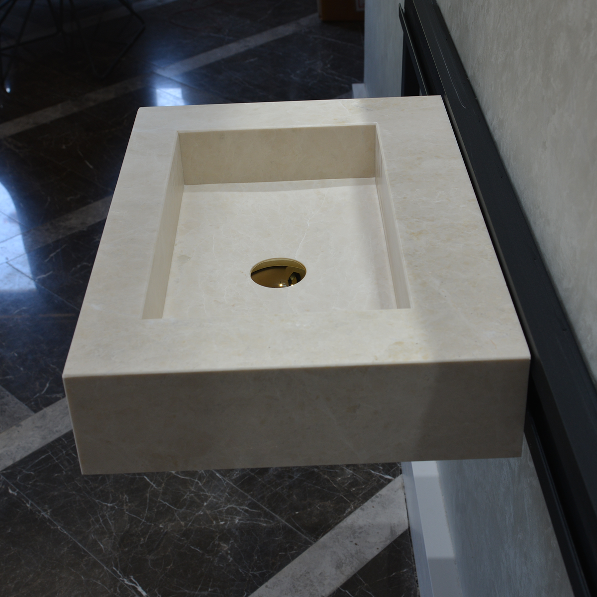 Light Pearl Marble Sink - Handcrafted Premium Artisan Finish, photo 8 of 11