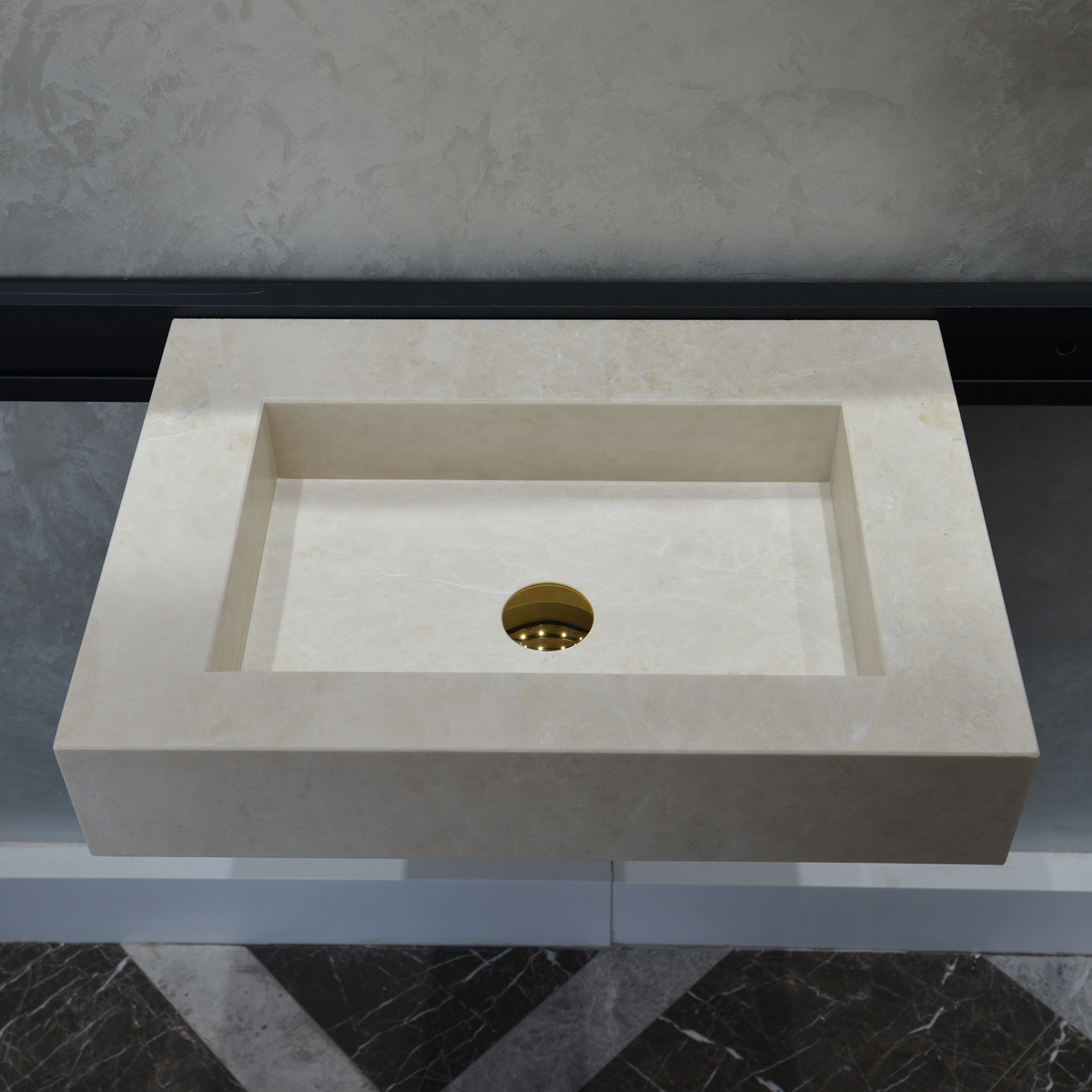 Light Pearl Marble Sink - Handcrafted Premium Artisan Finish, photo 2 of 11