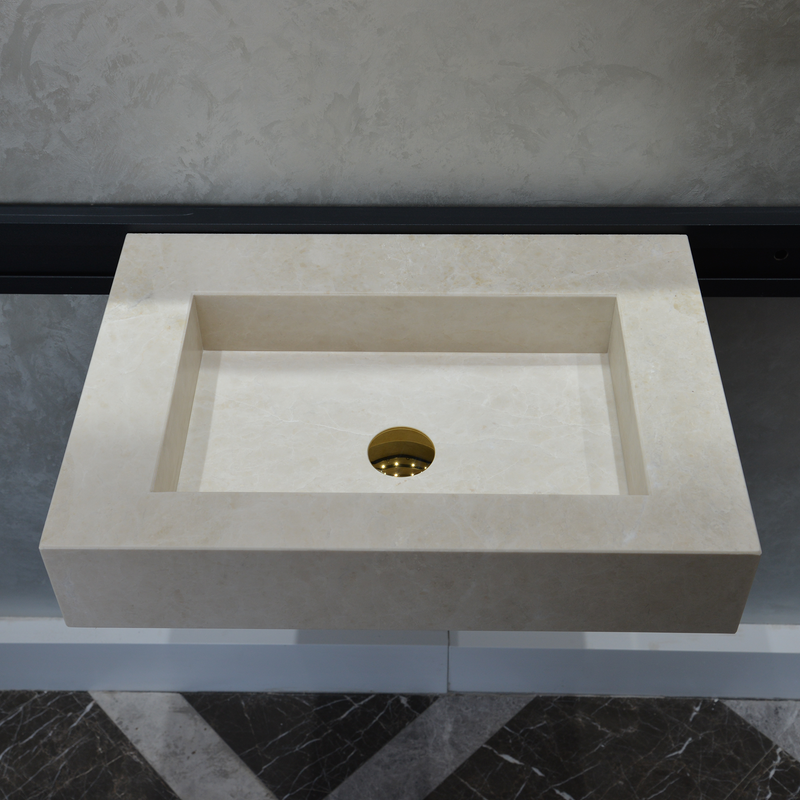 Light Pearl Marble Sink - Handcrafted Premium Artisan Finish, photo 2 of 11