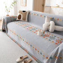 Bohemian Geometric Sofa Throw Cover, Cozy & Protective Ethnic-Inspired Couch Cover