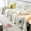 Dandelion Reversible Striped Couch Throw Cover for Living Room Pet Sofa Slipcovers Couch Protector