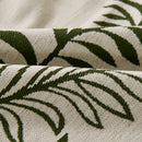 Modern Minimalist Chenille Willow Leaf Pattern Couch Cover Blanket, Luxurious Blankets for The Sofa