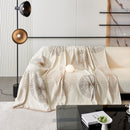 Dandelion Reversible Striped Couch Throw Cover for Living Room Pet Sofa Slipcovers Couch Protector