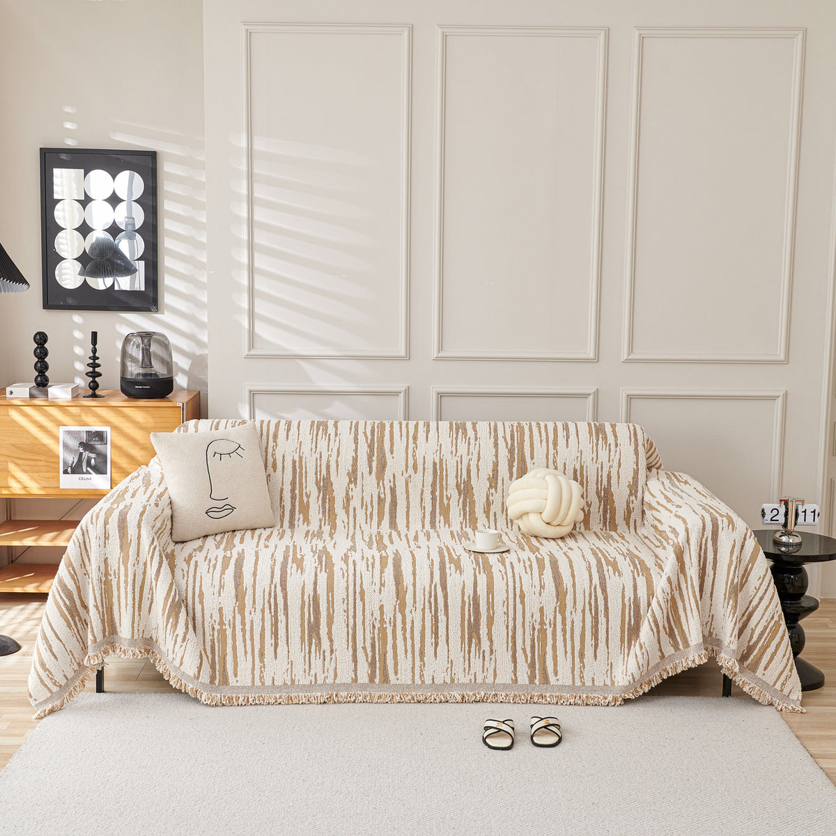 Reversible Sofa Throw Blanket, Couch Cover Sofa Slipcover for Most Shape Sofas, photo 2 of 40