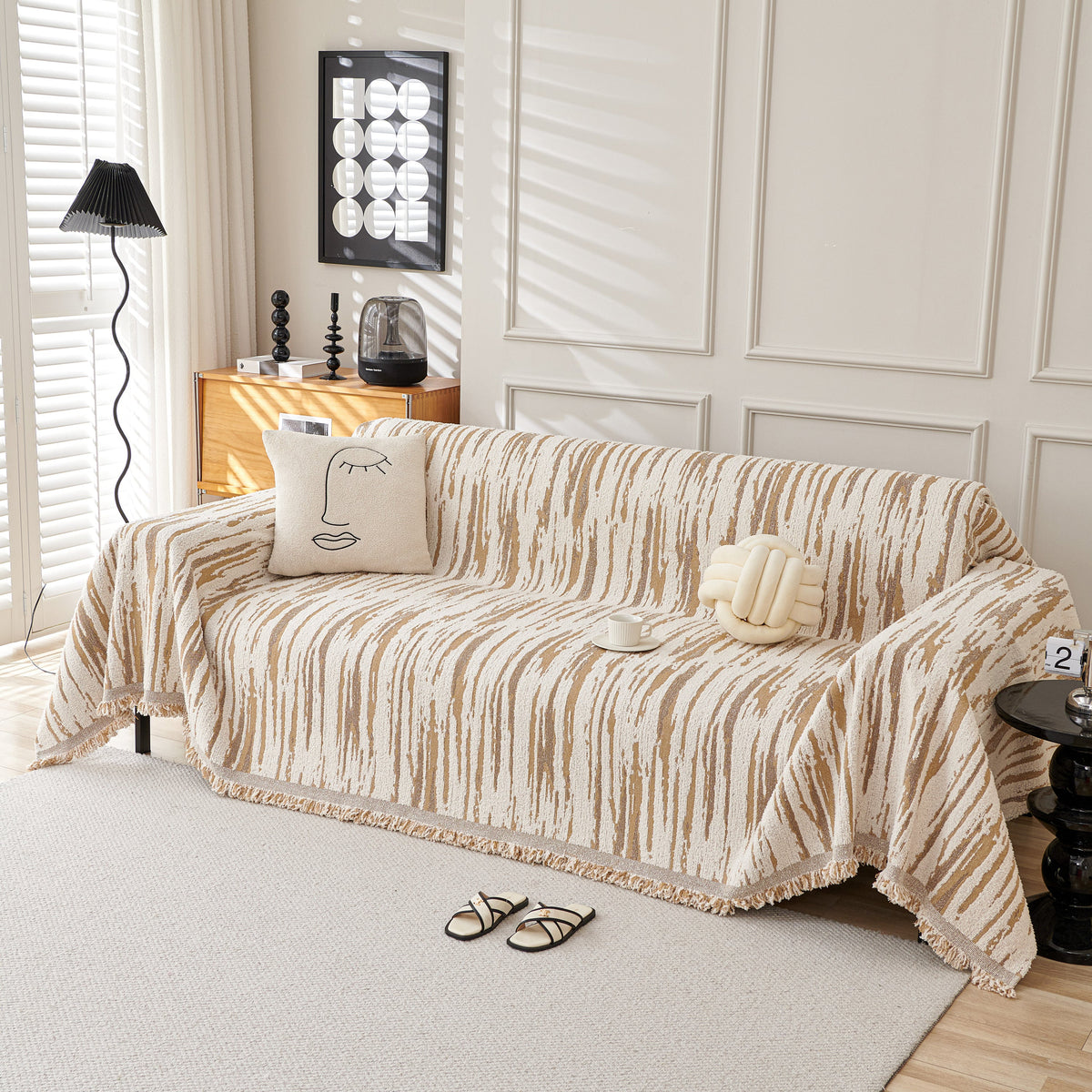 Reversible Sofa Throw Blanket, Couch Cover Sofa Slipcover for Most Shape Sofas, photo 3 of 40