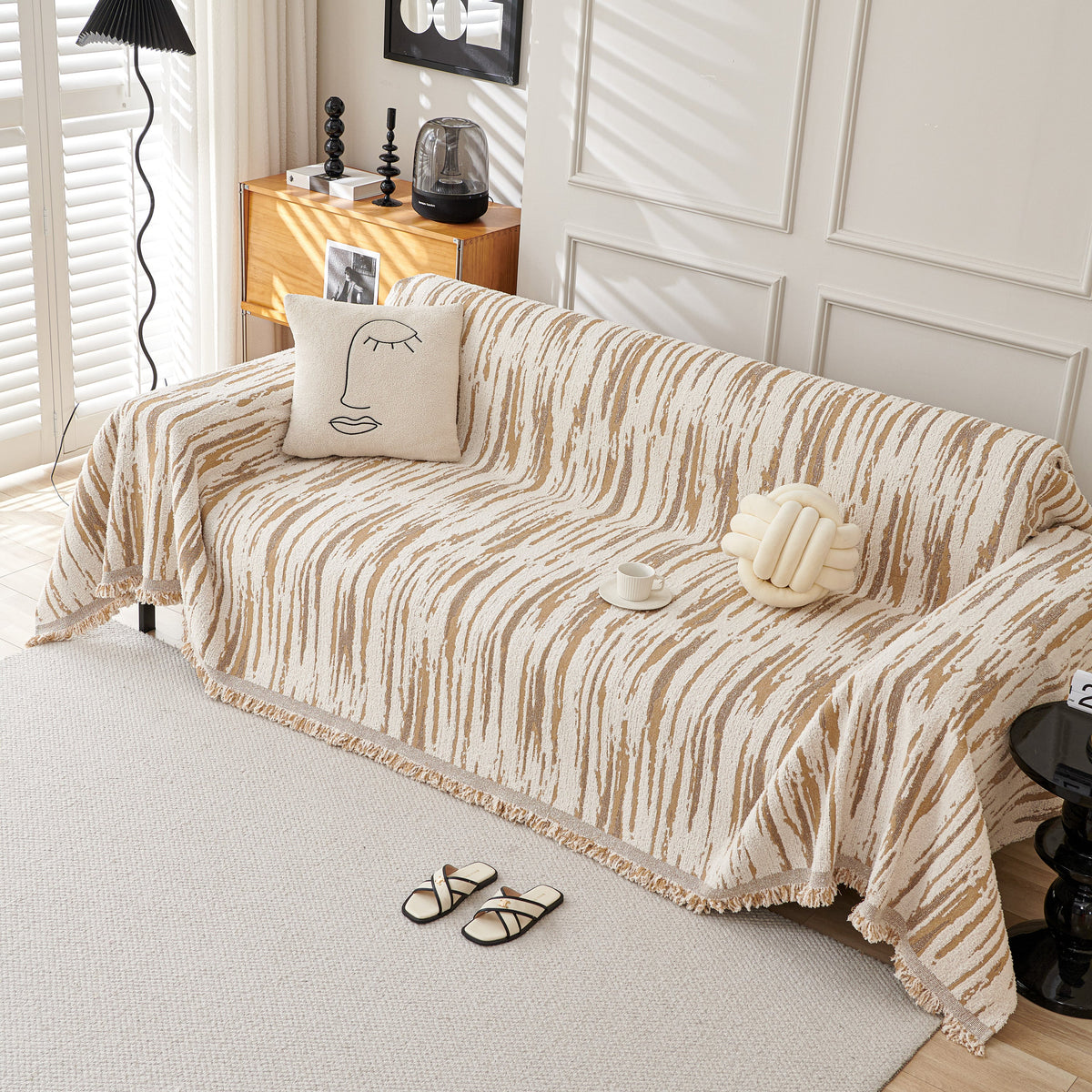Reversible Sofa Throw Blanket, Couch Cover Sofa Slipcover for Most Shape Sofas, photo 4 of 40