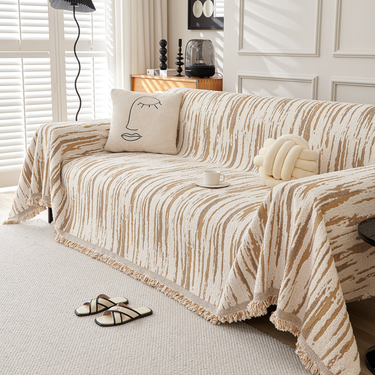 Reversible Sofa Throw Blanket, Couch Cover Sofa Slipcover for Most Shape Sofas, photo 18 of 40