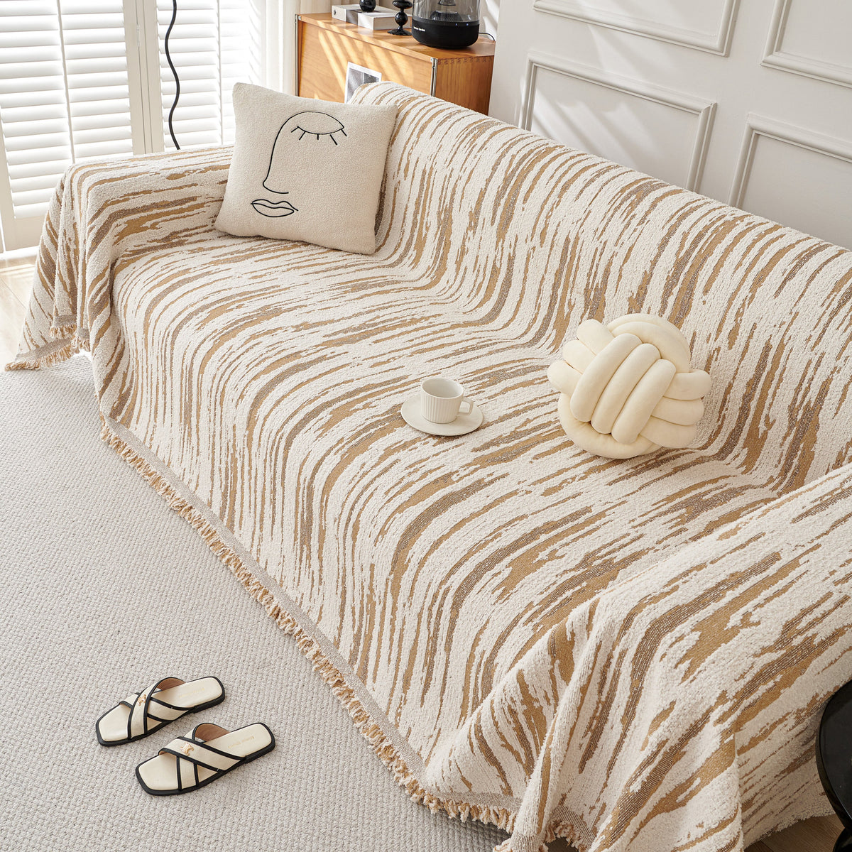 Reversible Sofa Throw Blanket, Couch Cover Sofa Slipcover for Most Shape Sofas, photo 23 of 40
