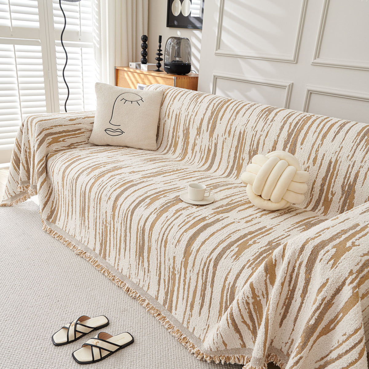 Reversible Sofa Throw Blanket, Couch Cover Sofa Slipcover for Most Shape Sofas, photo 20 of 40