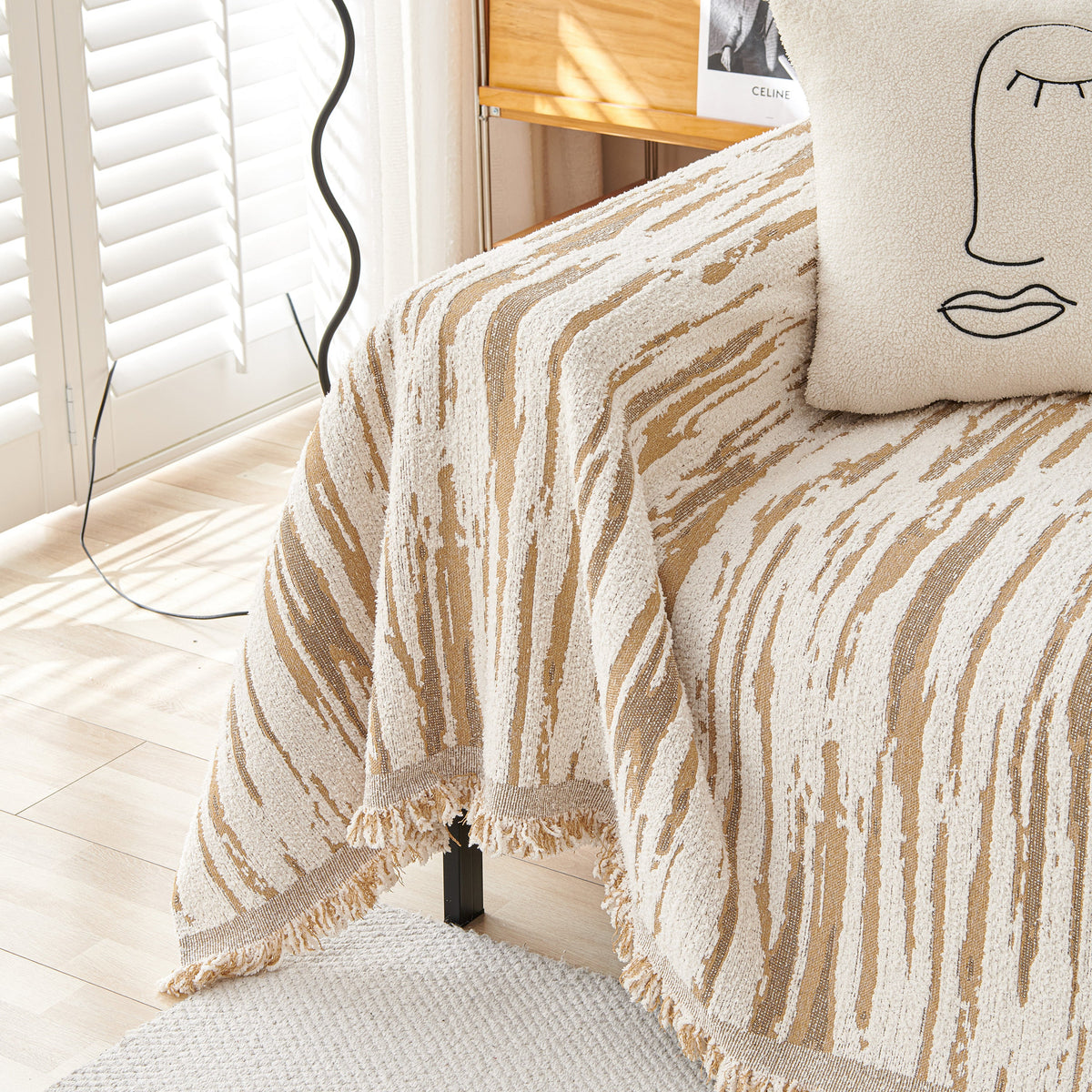 Reversible Sofa Throw Blanket, Couch Cover Sofa Slipcover for Most Shape Sofas, photo 11 of 40