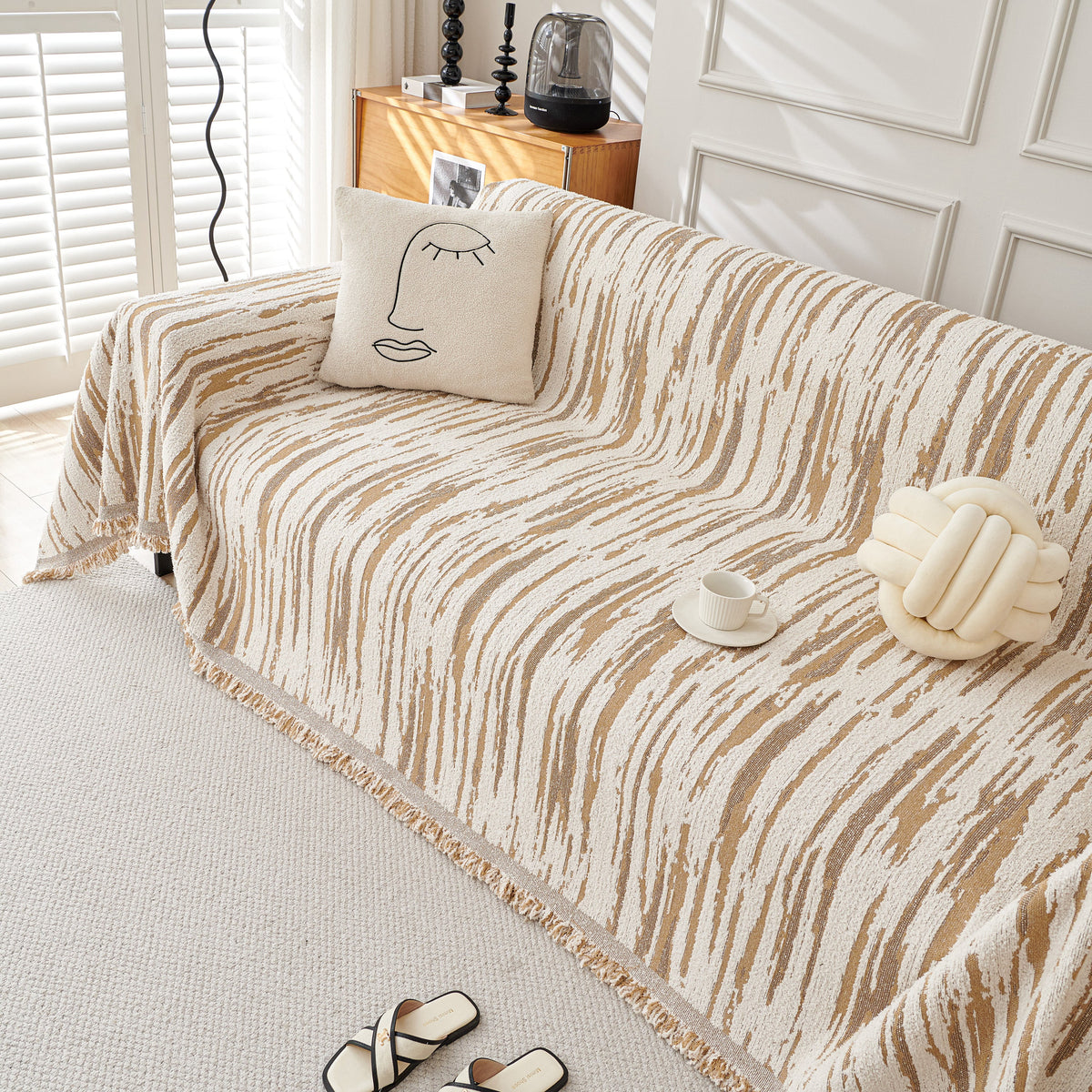Reversible Sofa Throw Blanket, Couch Cover Sofa Slipcover for Most Shape Sofas, photo 24 of 40