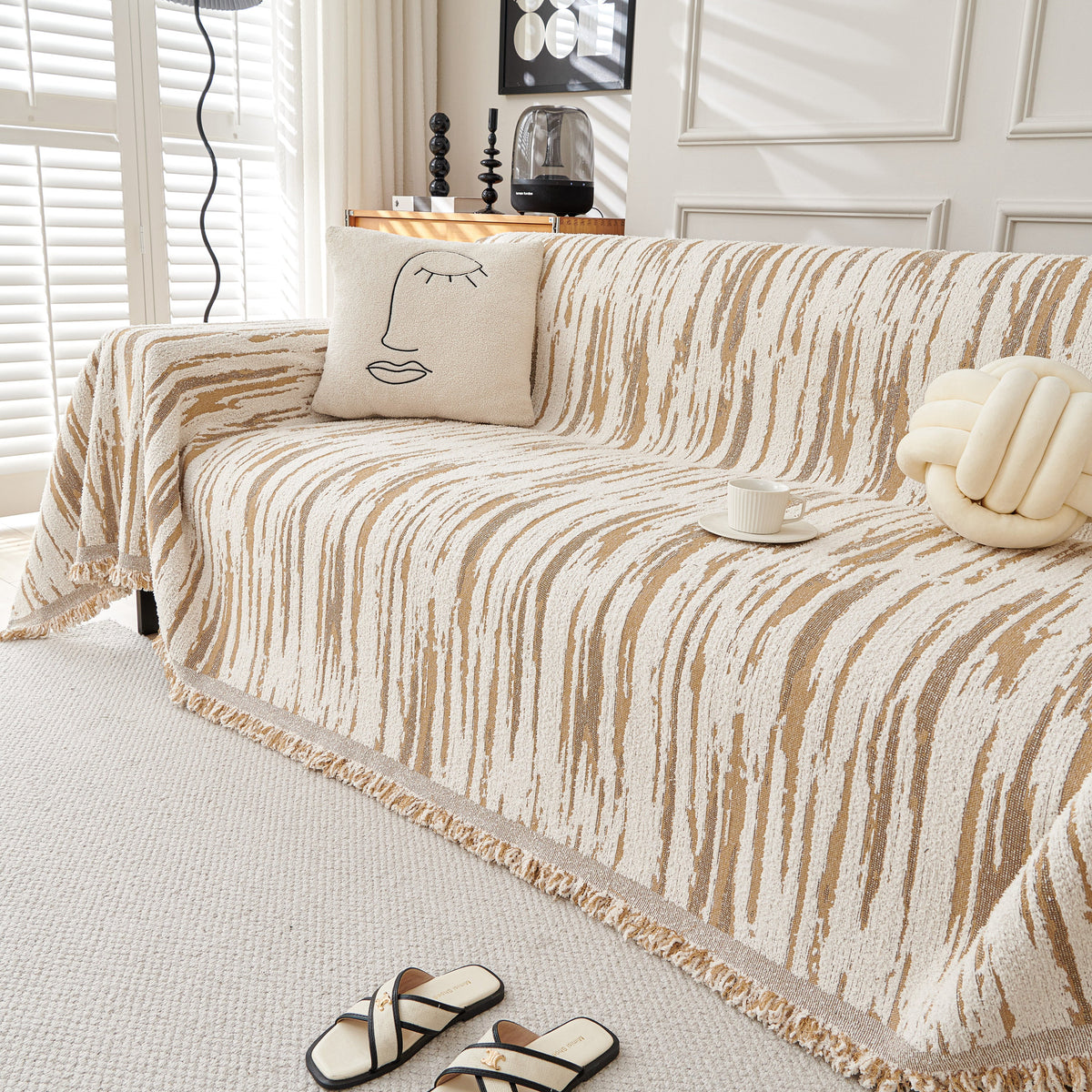 Reversible Sofa Throw Blanket, Couch Cover Sofa Slipcover for Most Shape Sofas, photo 25 of 40